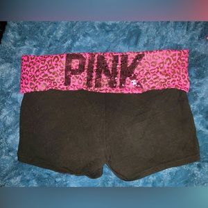 Victorias secret PINK sequin yoga shorts- Large